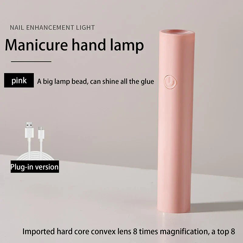 1pc Handheld Portable Mini Nails Dryer UV Cure Lamp