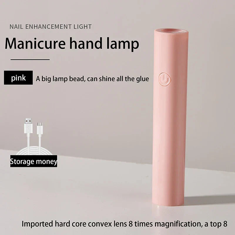 1pc Handheld Portable Mini Nails Dryer UV Cure Lamp