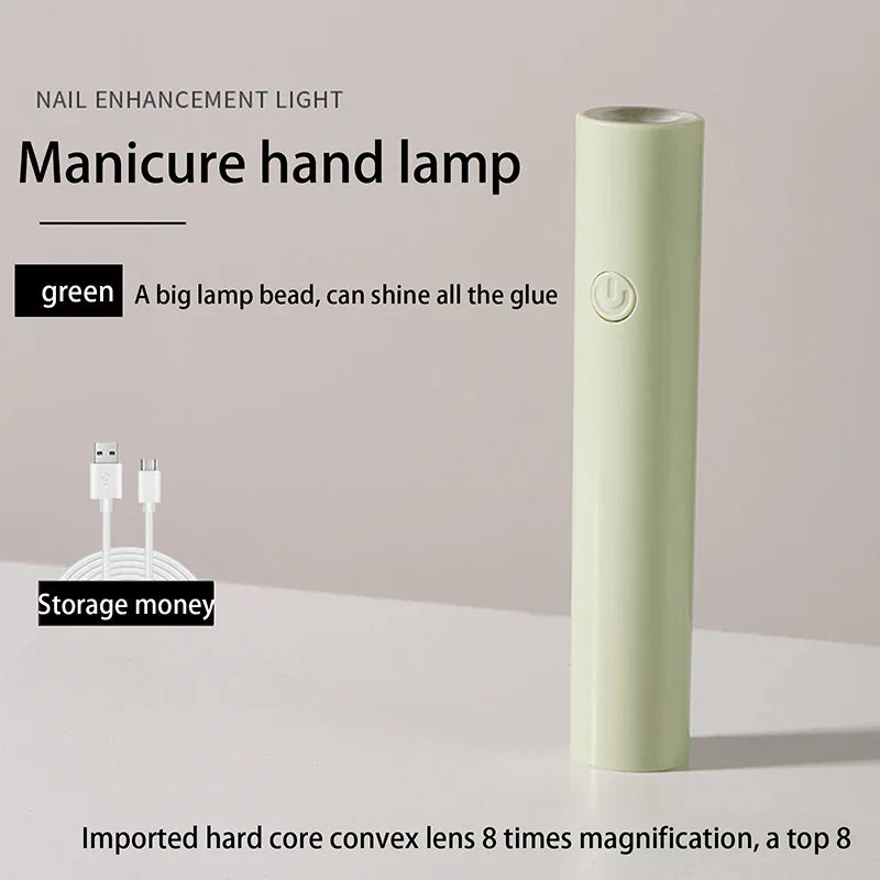 1pc Handheld Portable Mini Nails Dryer UV Cure Lamp
