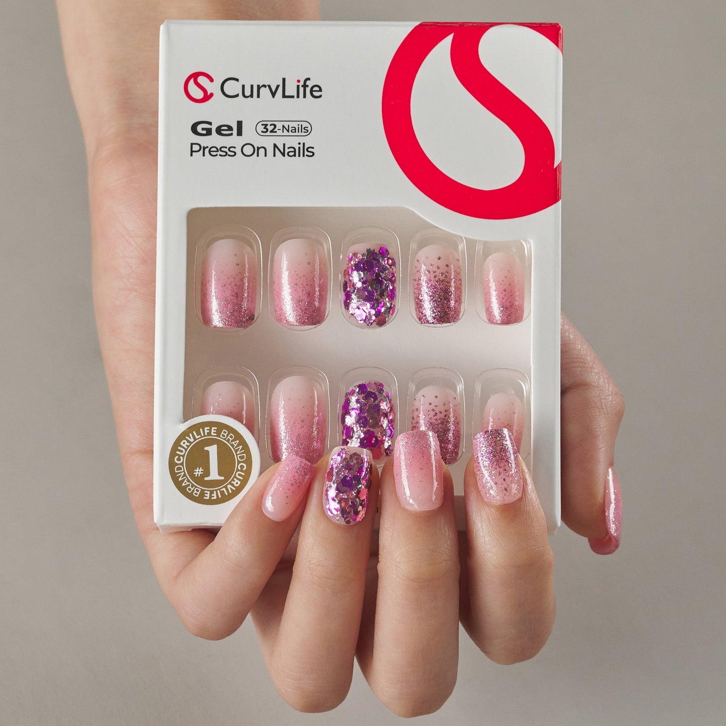 Gel Press On Nails 16 Sizes-32 Pcs Kit X004GF09T3