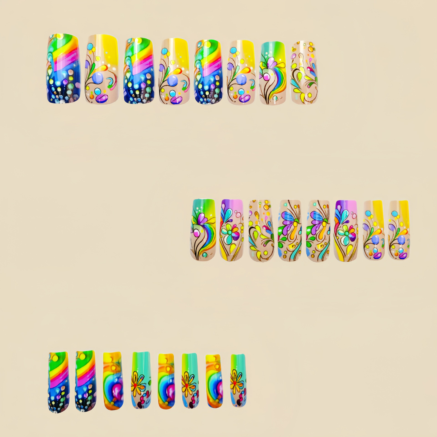 24pcs/Set Press On Nail CU24029