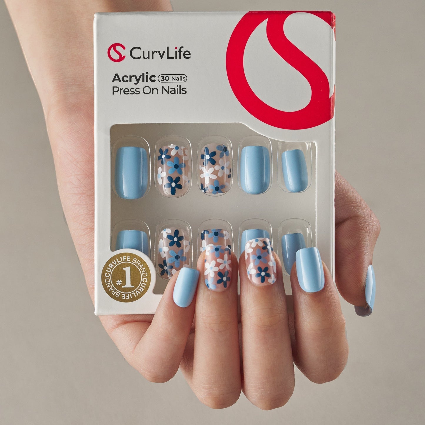 15 Sizes-30 Pcs Acrylic Press On Nails X0048OPMCB