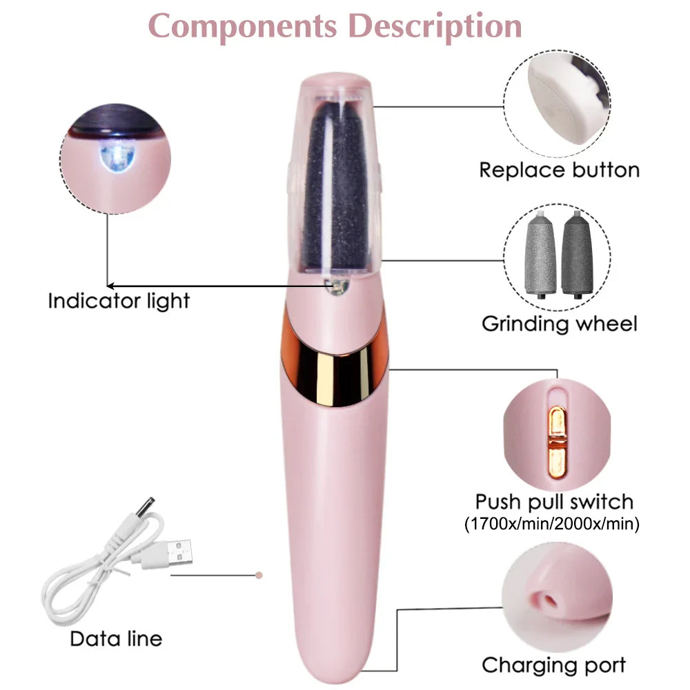 Electric Callus Foot File Remover Foot Care Tools for Dead Skin