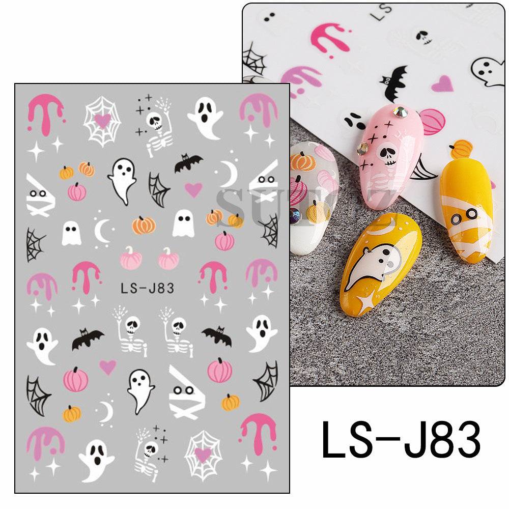 Nails Art Stickers 3D Self-Adhesive Nails Decals