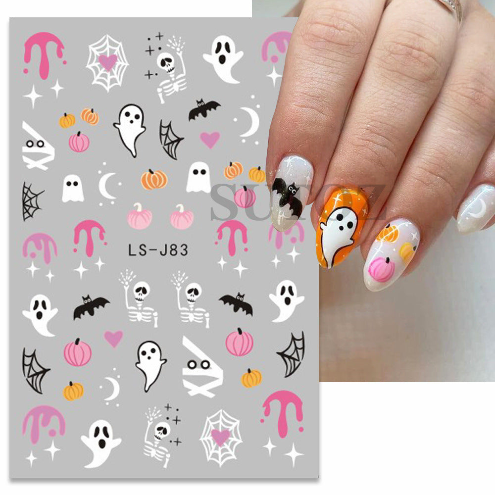 Nails Art Stickers 3D Self-Adhesive Nails Decals