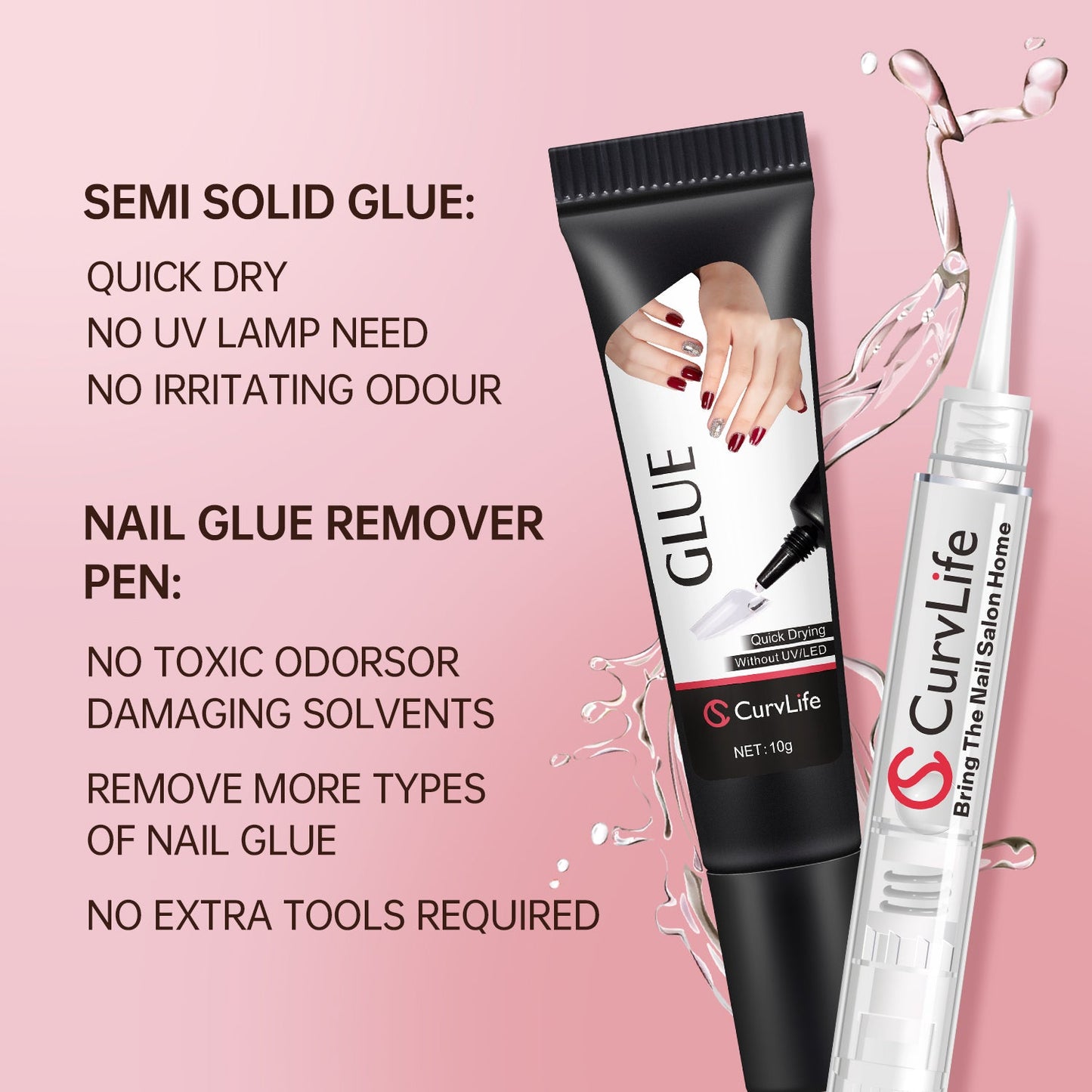 Upgraded Kit Semi Solid Glue and Pinpoint Remover)