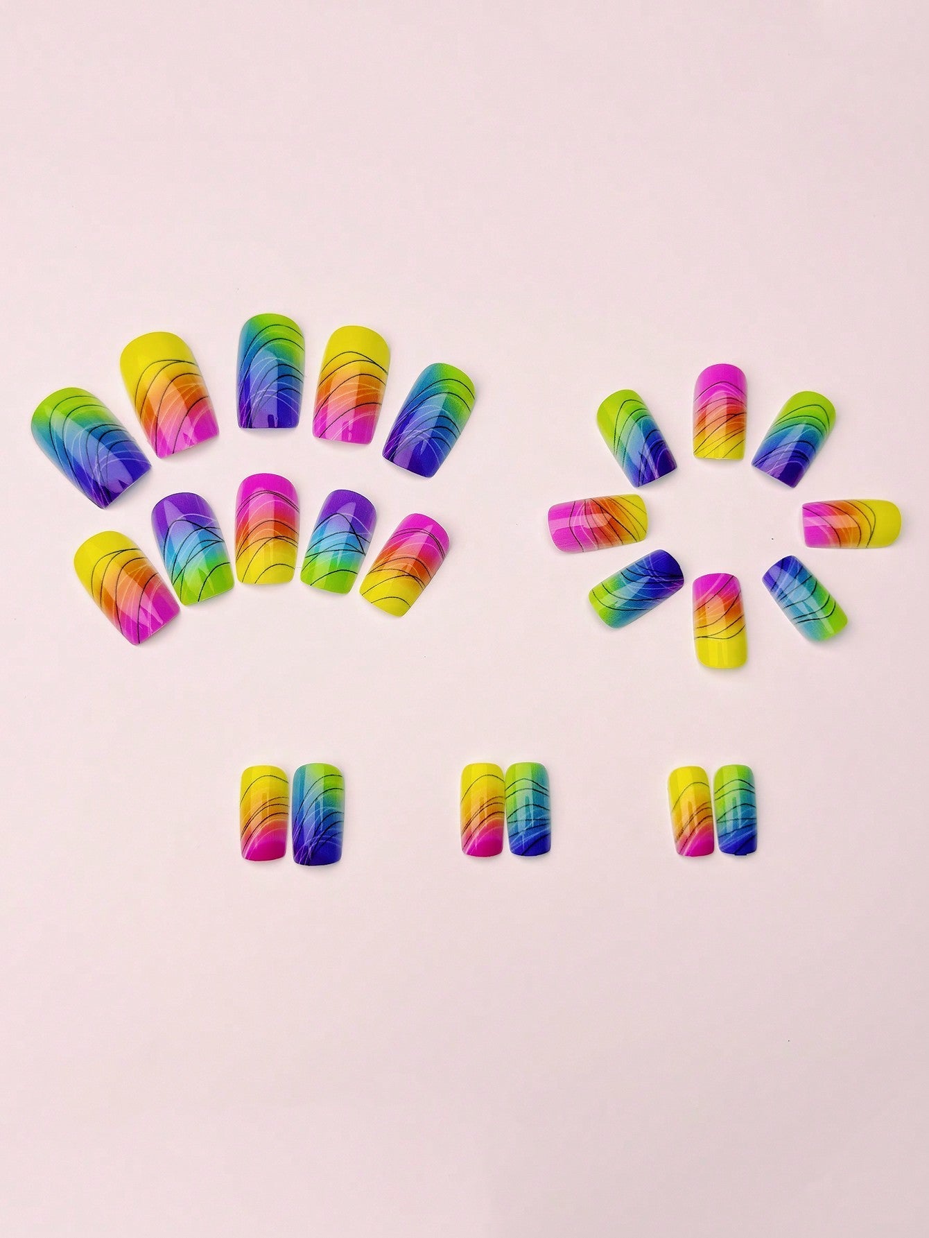 Gel Press On Nail 16 Sizes-32 Pcs Kit X004J6Y2KB-1