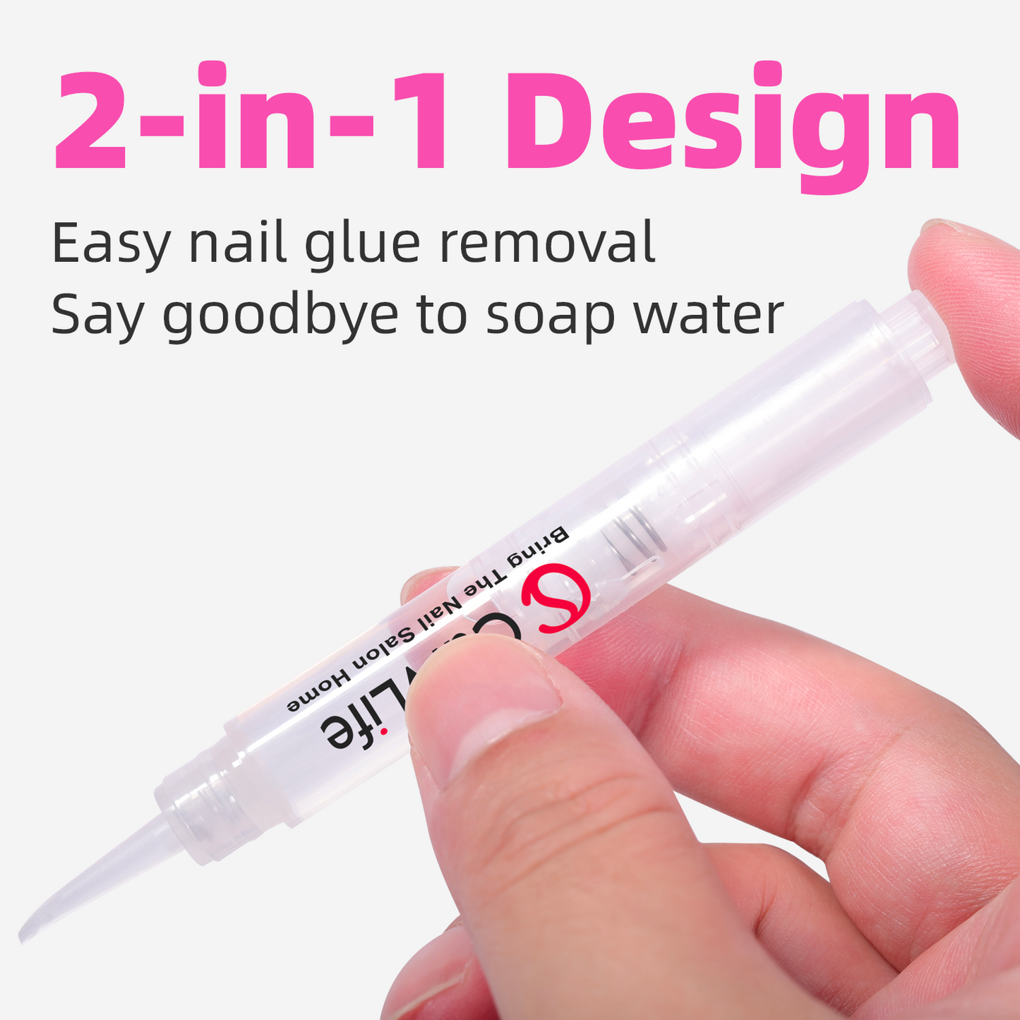 Curvlife Click & Remove Pen for Multi-functional 5ml Press on Nail Glue