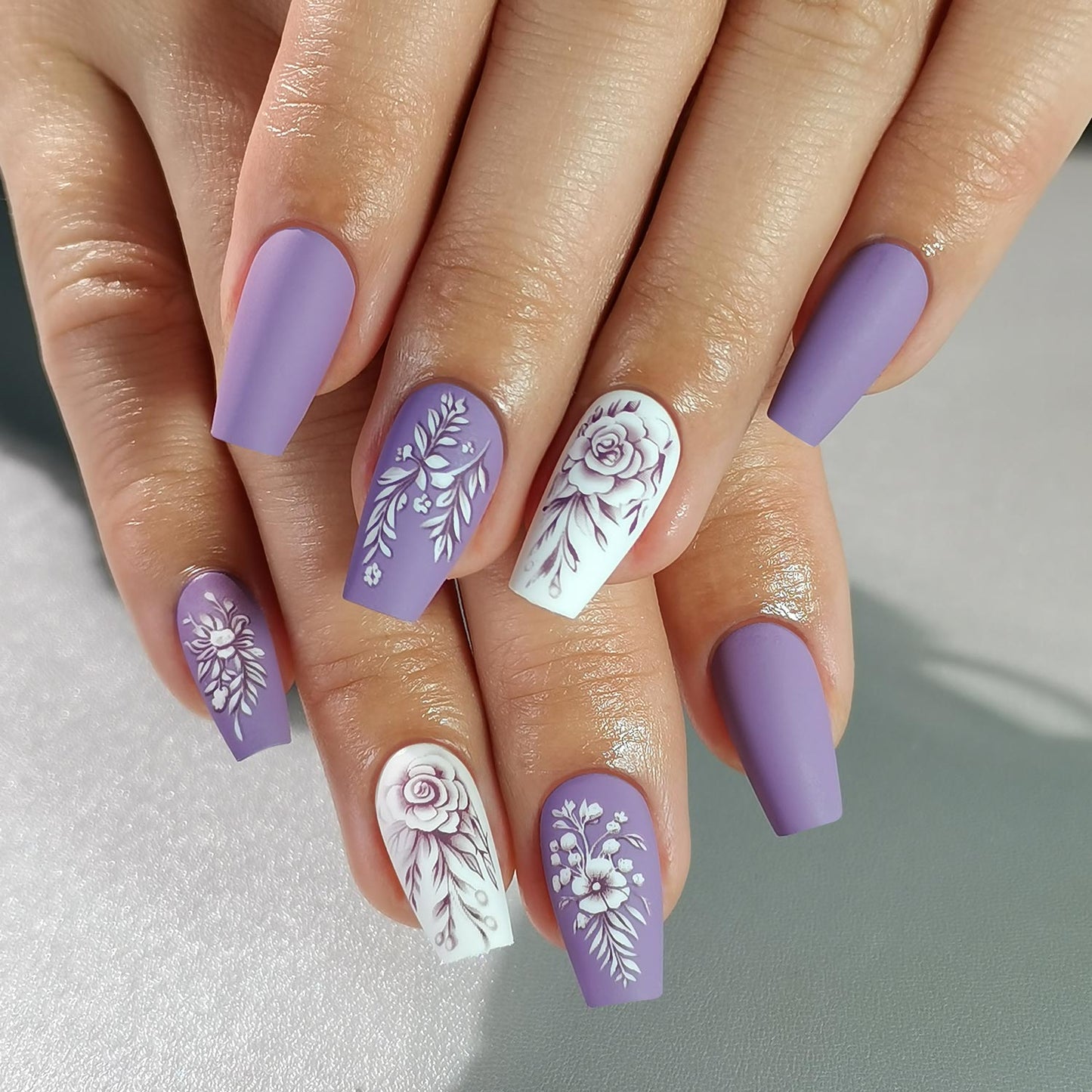Gel Press On Nail 16 Sizes-32 Pcs Kit DK-24112