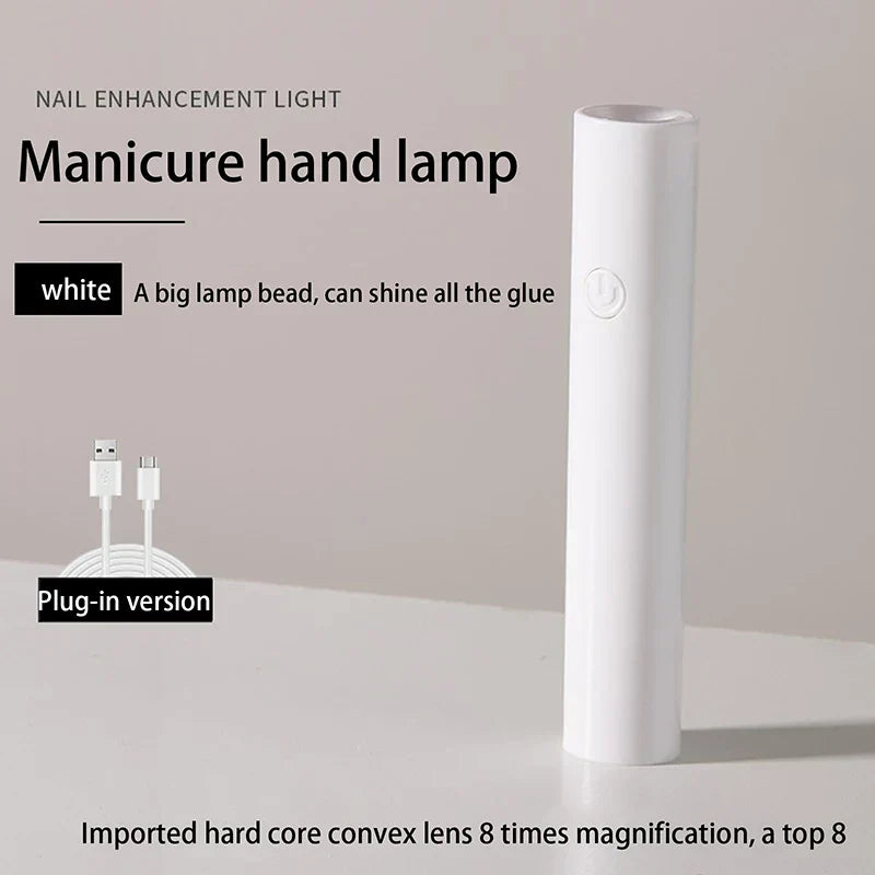 1pc Handheld Portable Mini Nails Dryer UV Cure Lamp