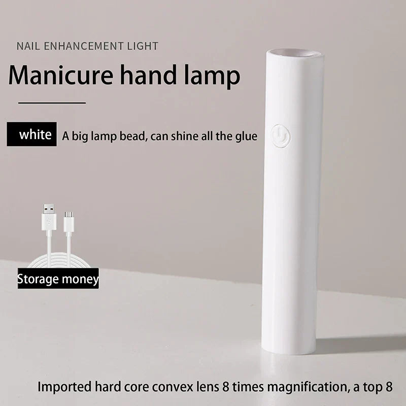 1pc Handheld Portable Mini Nails Dryer UV Cure Lamp
