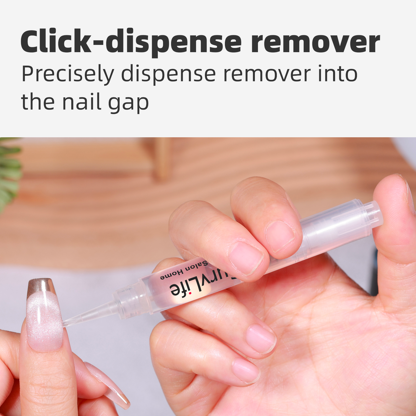 Curvlife Click & Remove Pen for Multi-functional 5ml Press on Nail Glue