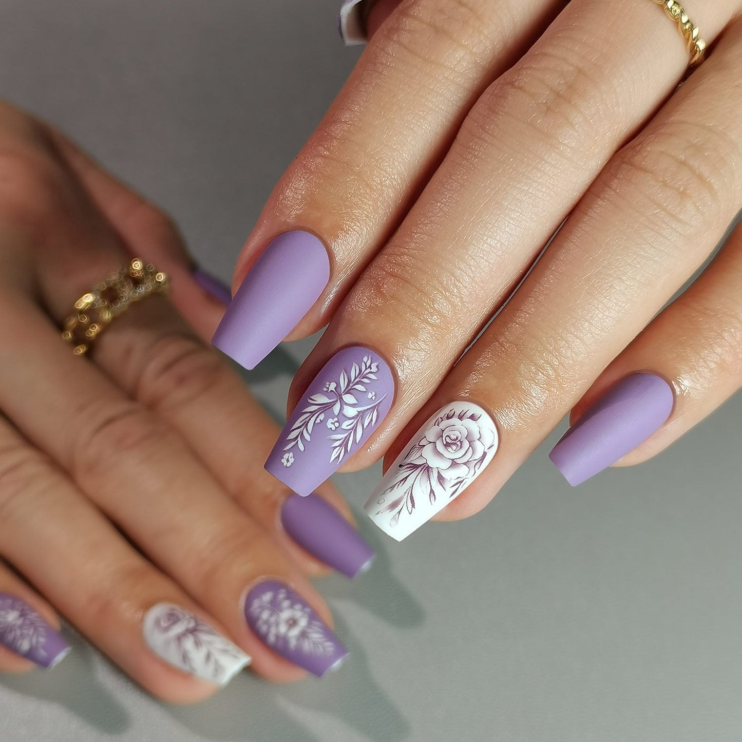 Gel Press On Nail 16 Sizes-32 Pcs Kit DK-24112