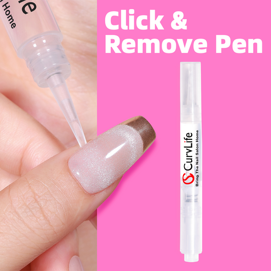 Curvlife Click & Remove Pen for Multi-functional 5ml Press on Nail Glue