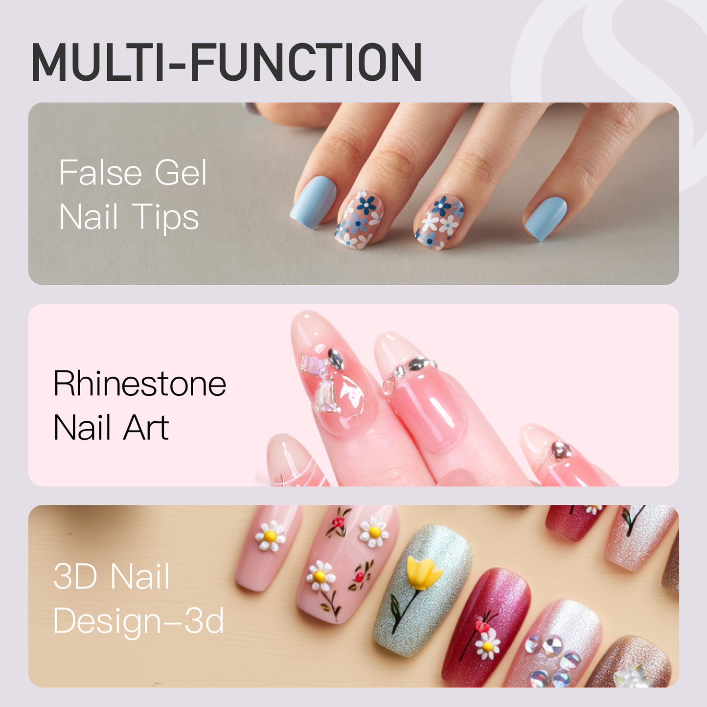 Portable UV nail curing lamp