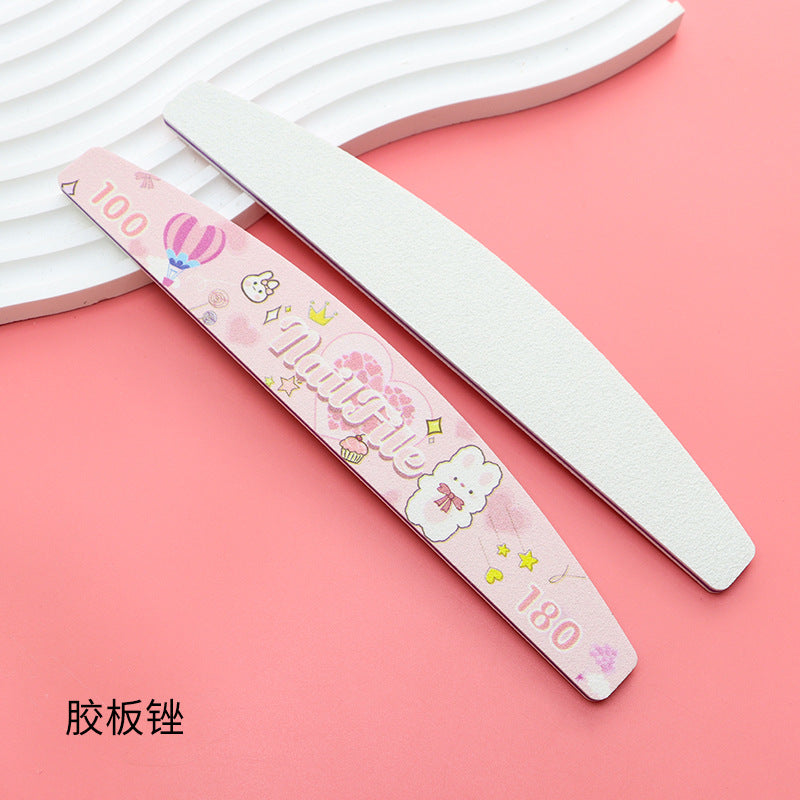 7 PCS Nail File Set - Includes 100/180. 180/240. 80/80. 120/150 Grit Files for Manicures