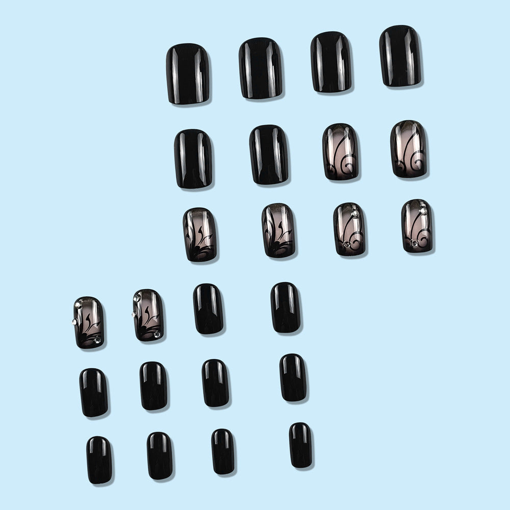 Sale Press On Nails 12 Sizes-24 Pcs Kit DZ384-B7