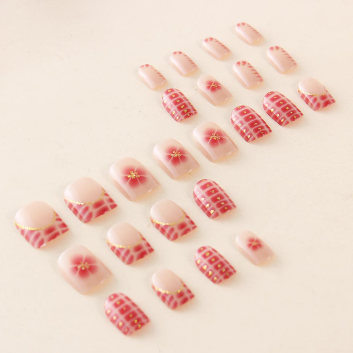 Gel Press On Nail 16 Sizes-32 Pcs Kit X004R7L2HN