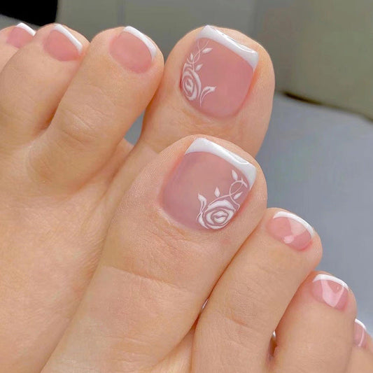 32 Pcs-16 Sizes Kit Press On Toe nails X004Q1O3XF