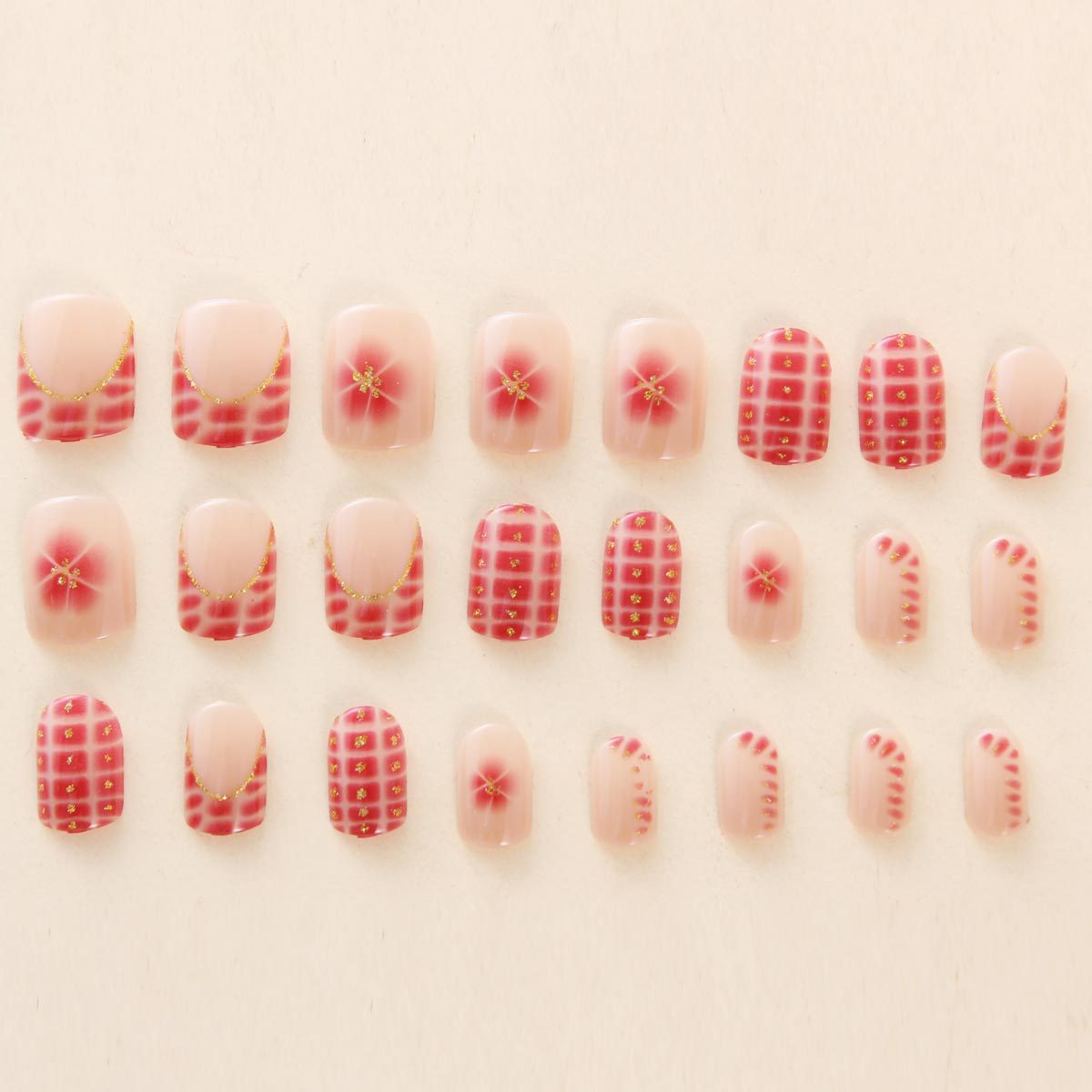 Gel Press On Nail 16 Sizes-32 Pcs Kit X004R7L2HN