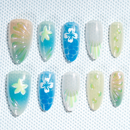 Sale 15 Sizes-30 Pcs 3D Press On nails tk3d02