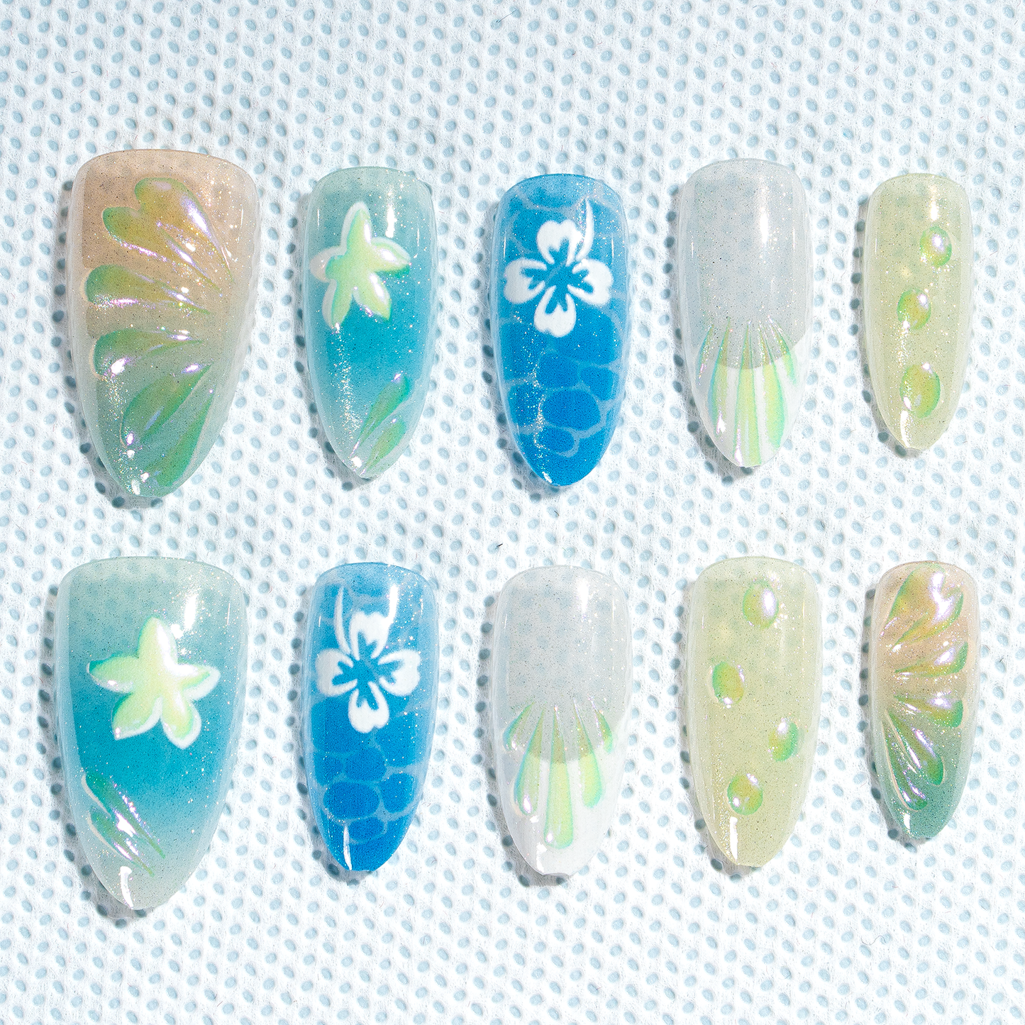 Sale 15 Sizes-30 Pcs 3D Press On nails tk3d09
