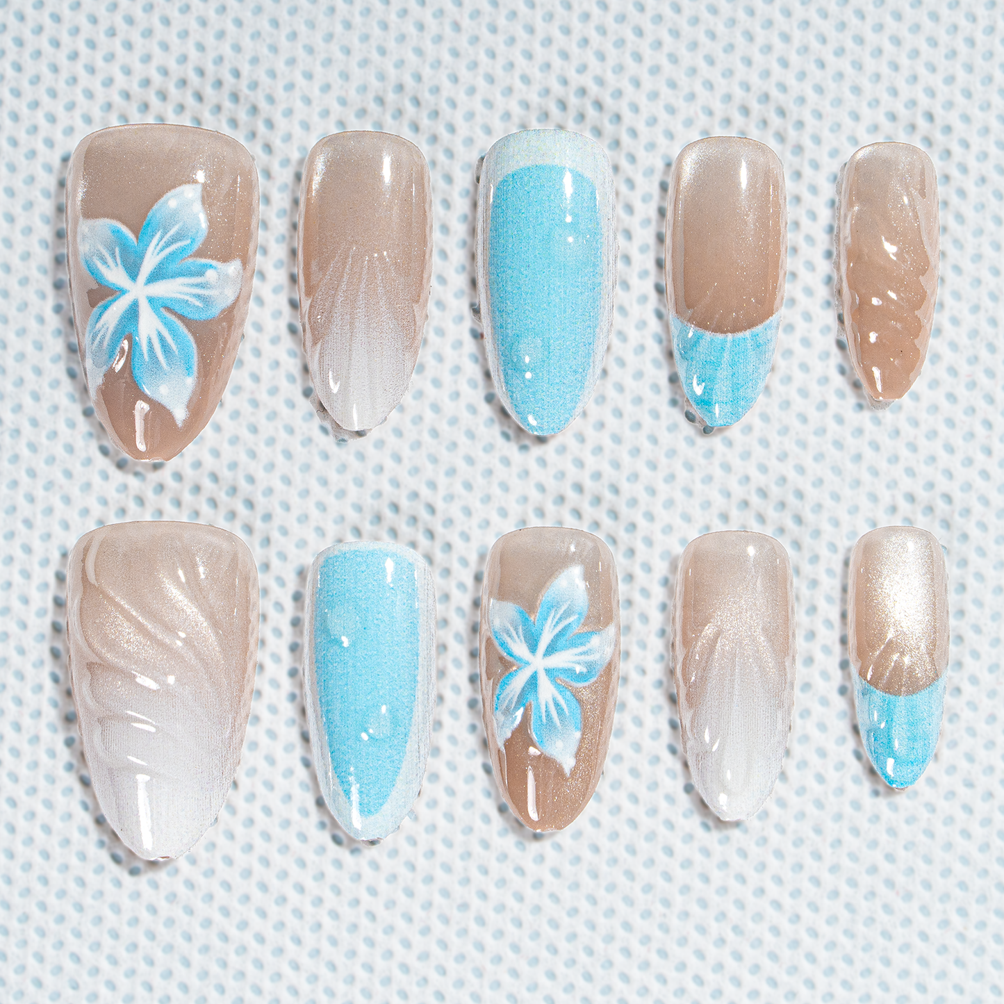Sale 15 Sizes-30 Pcs 3D Press On nails tk3d02