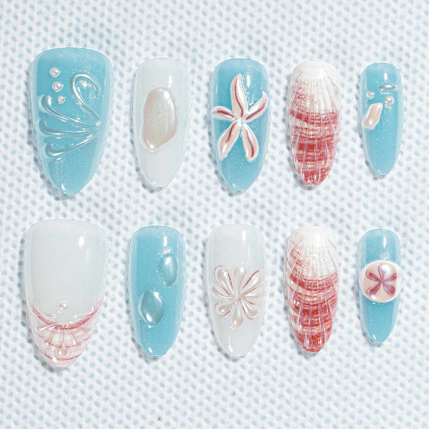 Sale 15 Sizes-30 Pcs 3D Press On nails tk3d03