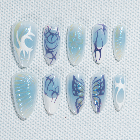Sale 15 Sizes-30 Pcs 3D Press On nails tk3d09