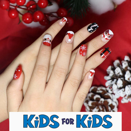 Sale Mini Press On Nails For Kids 24 Pcs