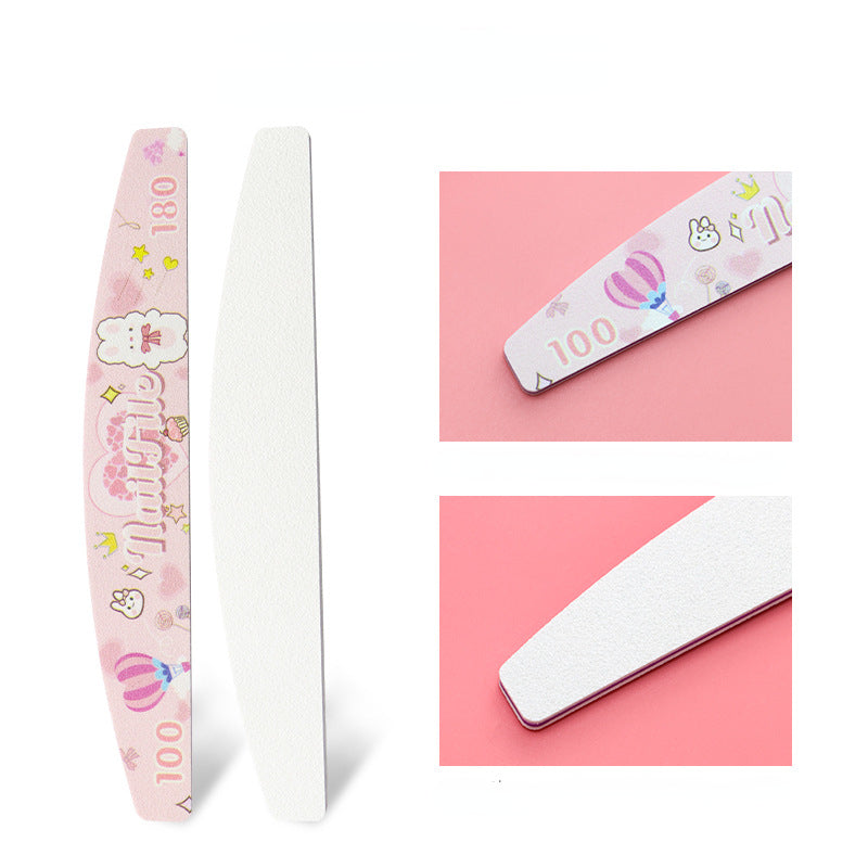 7 PCS Nail File Set - Includes 100/180. 180/240. 80/80. 120/150 Grit Files for Manicures